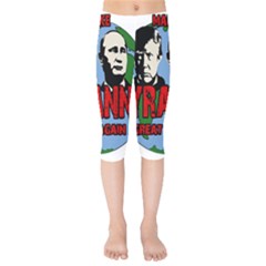 Make Tyranny Great Again Kids  Capri Leggings  by Valentinaart