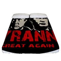 Make Tyranny Great Again Fitted Sheet (queen Size) by Valentinaart