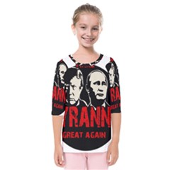 Make Tyranny Great Again Kids  Quarter Sleeve Raglan Tee