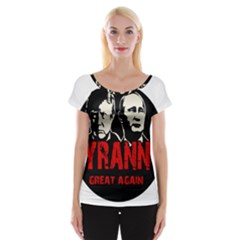 Make Tyranny Great Again Cap Sleeve Tops by Valentinaart