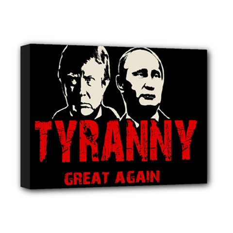 Make Tyranny Great Again Deluxe Canvas 16  X 12   by Valentinaart