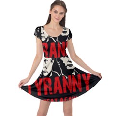 Make Tyranny Great Again Cap Sleeve Dresses by Valentinaart