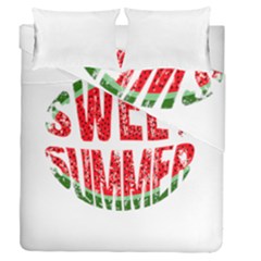 Watermelon - Sweet Summer Duvet Cover Double Side (queen Size) by Valentinaart