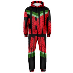 Watermelon - Sweet Summer Hooded Jumpsuit (men)  by Valentinaart