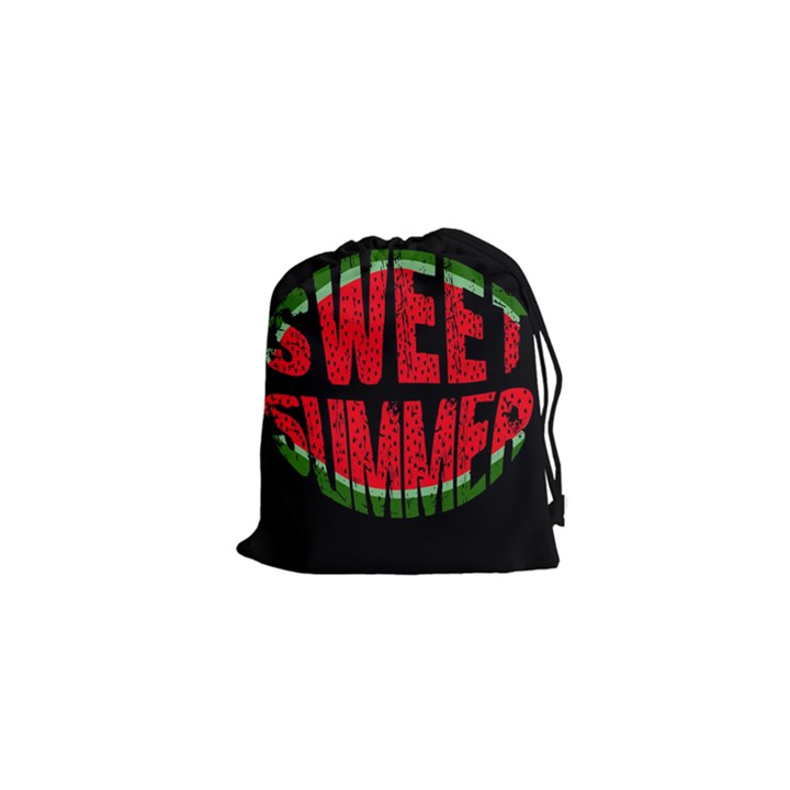 Watermelon - sweet summer Drawstring Pouches (XS) 