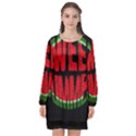 Watermelon - sweet summer Long Sleeve Chiffon Shift Dress  View1