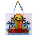 Tropical summer Zipper Large Tote Bag View1