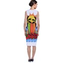 Tropical summer Sleeveless Velvet Midi Dress View2