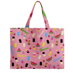 Summer Pattern Zipper Mini Tote Bag by Valentinaart