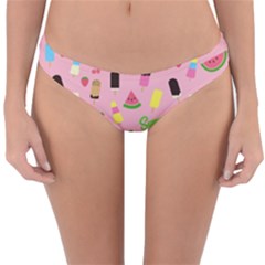 Summer Pattern Reversible Hipster Bikini Bottoms