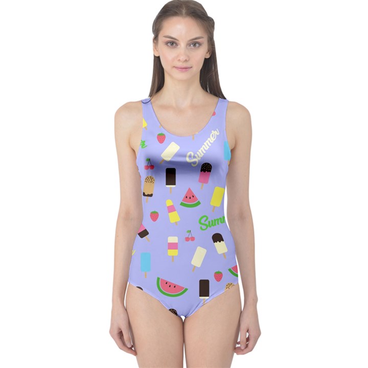 Summer pattern One Piece Swimsuit