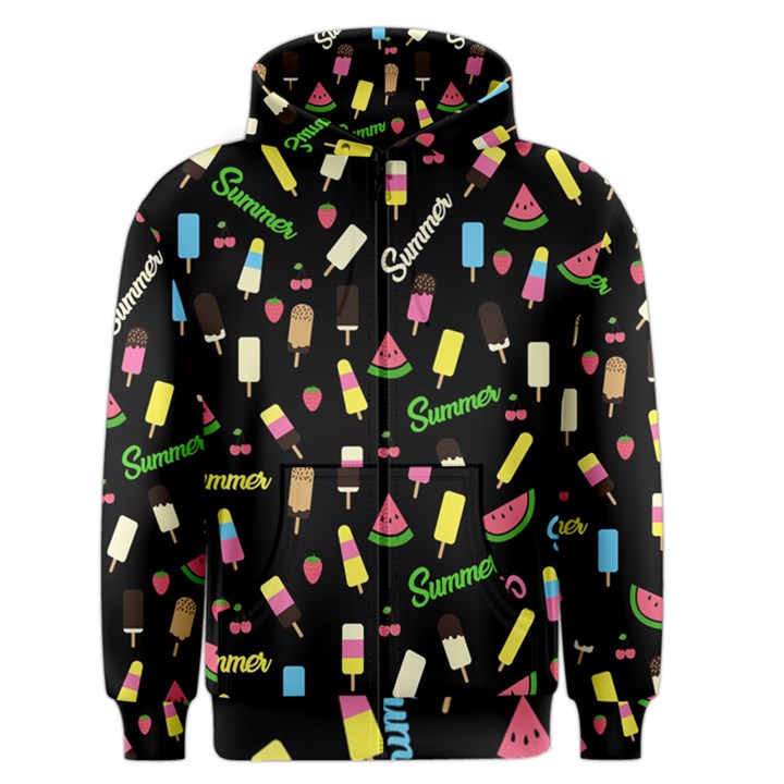 Summer pattern Men s Zipper Hoodie