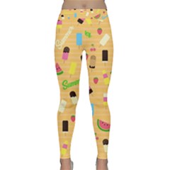 Summer Pattern Classic Yoga Leggings by Valentinaart