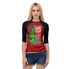 Lucky 13 Blank Back Zombie Pinup #1 Quarter Sleeve Tee