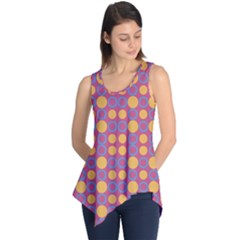 Colorful Geometric Polka Print Sleeveless Tunic by dflcprintsclothing