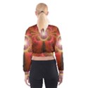 Liquid Sunset, A Beautiful Fractal Burst Of Fiery Colors Cropped Sweatshirt View2