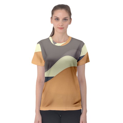 Wave Chevron Waves Material Women s Sport Mesh Tee by Mariart