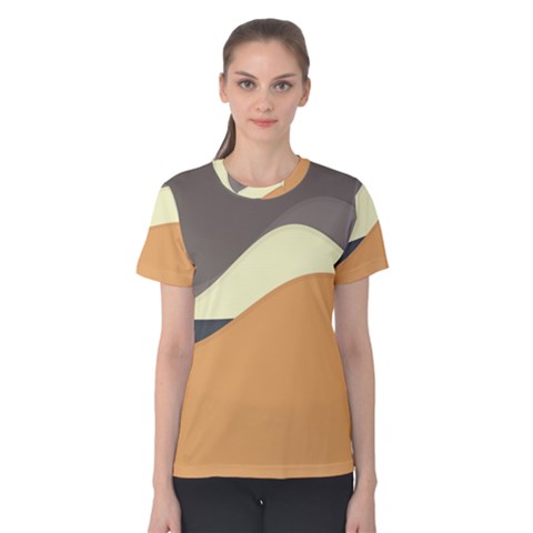 Wave Chevron Waves Material Women s Cotton Tee by Mariart