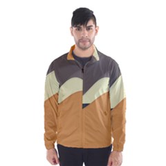 Wave Chevron Waves Material Wind Breaker (men) by Mariart