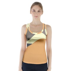 Wave Chevron Waves Material Racer Back Sports Top