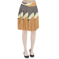 Wave Chevron Waves Material Pleated Skirt by Mariart