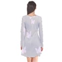 Butterfly Silhouette Organic Prints Linen Metallic Synthetic Wall Pink Flare Dress View2