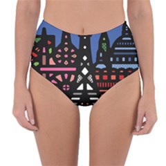 7 Wonders World Reversible High-waist Bikini Bottoms by Mariart