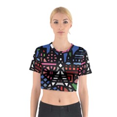 7 Wonders World Cotton Crop Top by Mariart