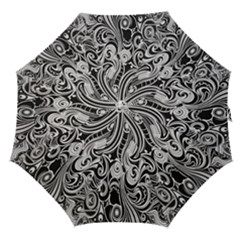 Black White Shape Straight Umbrellas by Mariart