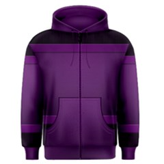 Board Purple Line Men s Zipper Hoodie by Mariart