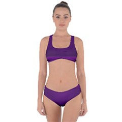 Board Purple Line Criss Cross Bikini Set