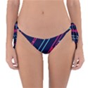 Flag Blue Orange Circle Polka Hole Space Reversible Bikini Bottom View1