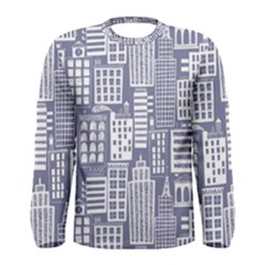 Building Citi Town Cityscape Men s Long Sleeve Tee by Mariart