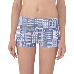 Building Citi Town Cityscape Boyleg Bikini Bottoms by Mariart