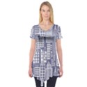 Building Citi Town Cityscape Short Sleeve Tunic  View1