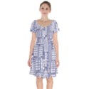 Building Citi Town Cityscape Short Sleeve Bardot Dress View1