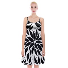 Flower Fish Black Swim Spaghetti Strap Velvet Dress by Mariart