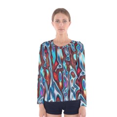 Dizzy Stone Wave Women s Long Sleeve Tee