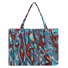 Dizzy Stone Wave Medium Zipper Tote Bag by Mariart