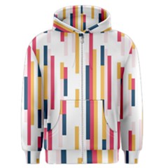 Geometric Line Vertical Rainbow Men s Zipper Hoodie