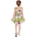 Flower Floral Red Green Tropical Kids  Sleeveless Dress View2