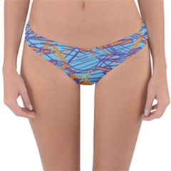 Geometric Line Cable Love Reversible Hipster Bikini Bottoms by Mariart