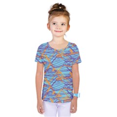 Geometric Line Cable Love Kids  One Piece Tee