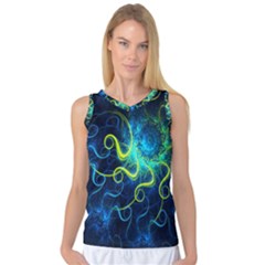 Electricsheep Mathematical Algorithm Displays Fractal Permutations Women s Basketball Tank Top by Mariart