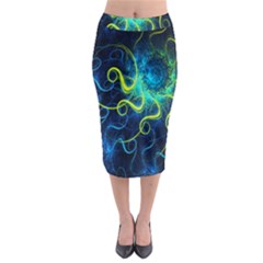 Electricsheep Mathematical Algorithm Displays Fractal Permutations Midi Pencil Skirt by Mariart