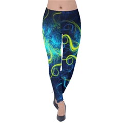 Electricsheep Mathematical Algorithm Displays Fractal Permutations Velvet Leggings