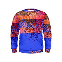 Glitchdrips Shadow Color Fire Kids  Sweatshirt by Mariart