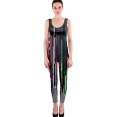 Heimbold Sign Random Shadow Line Vertical Light Onepiece Catsuit