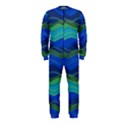 Geometric Line Wave Chevron Waves Novelty OnePiece Jumpsuit (Kids) View1