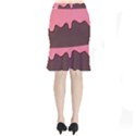 Ice Cream Pink Choholate Plaid Chevron Mermaid Skirt View2